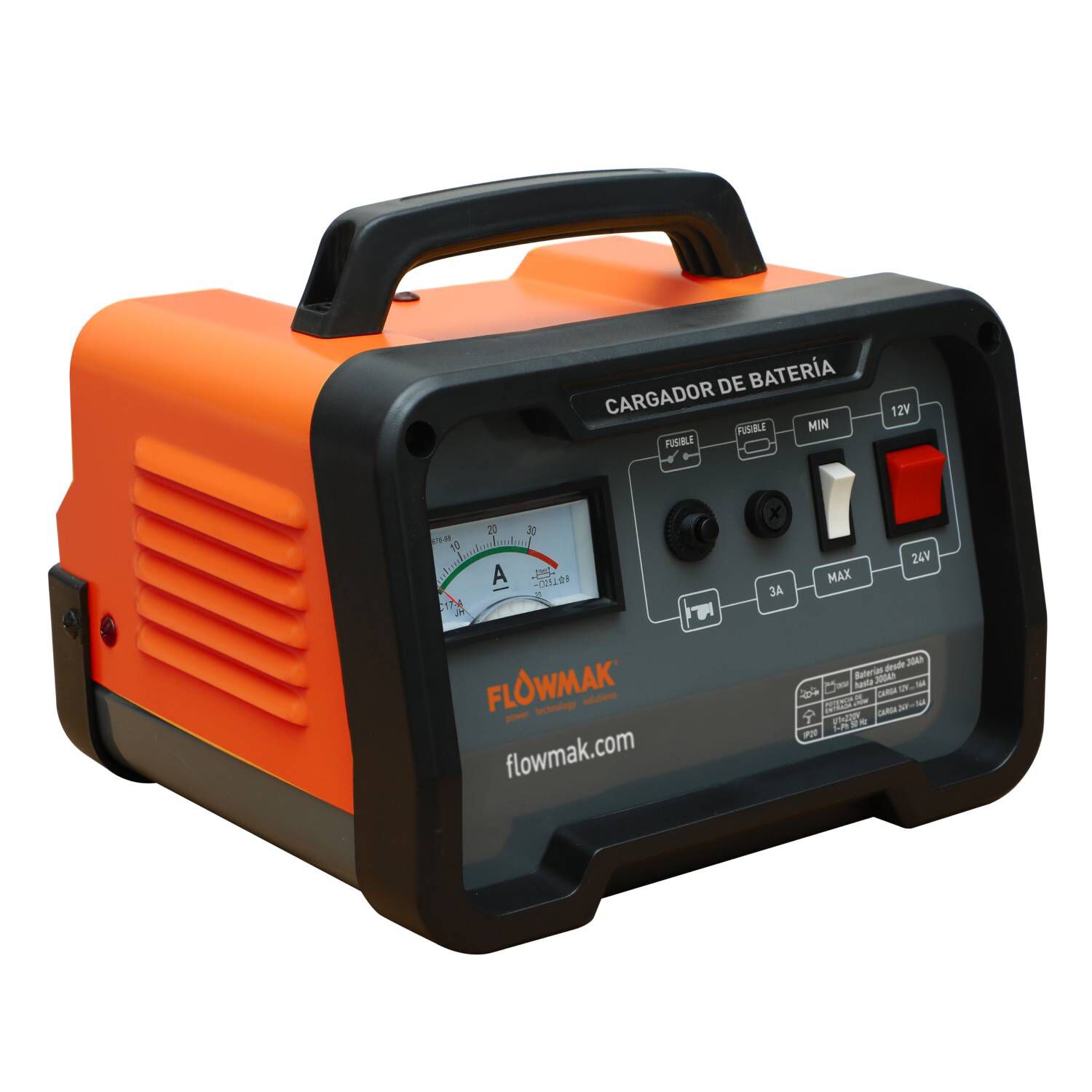 Cargador De Bater&iacute;as 12v Y 24v De 30ah Hasta 300ah Flowmak image number 0.0
