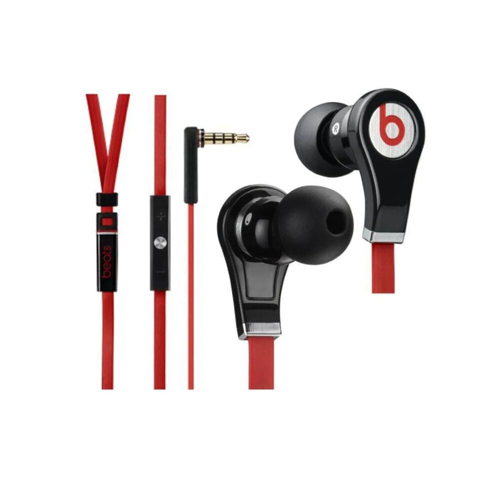 Beats Tour 1 Generaci&oacute;n Negro/rojo/plata Reacondicionado image number 0.0
