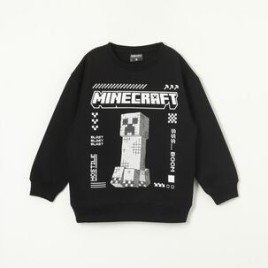 Poleron Cerrado Ni&ntilde;o Logo Minecraft