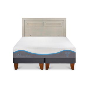Cama Europea Cic Alaska / 2 Plazas / Base Dividida + Respaldo