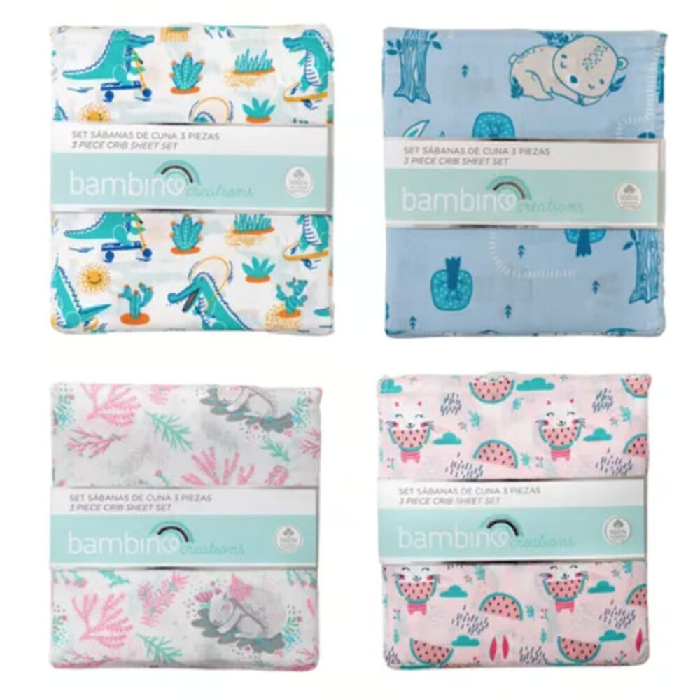 Juego Set De Sabanas Para Cuna Bebe Color Dinosaurio Blanco image number 2.0