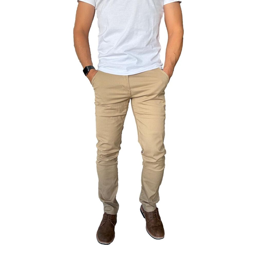 Pantal&oacute;n Tela Elasticado Slim Fit Bolsillo Argentino image number 1.0