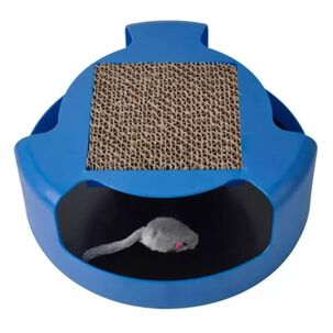 Juguete Interactivo Con Rascador Y Raton Para Gatos Mascotas