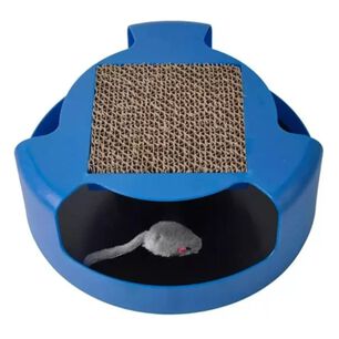 Juguete Interactivo Con Rascador Y Raton Para Gatos Mascotas