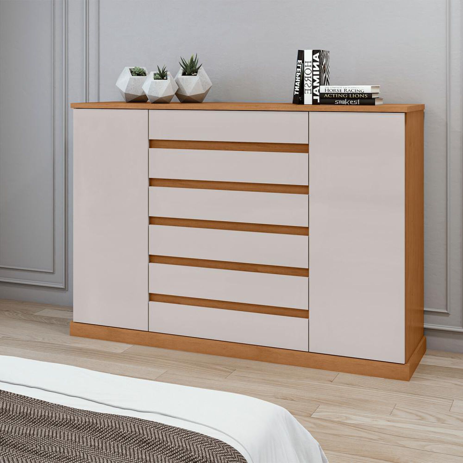 Comoda Di Poretti Design Comoda Vedra / 2 Puertas / 7 Cajones image number 4.0