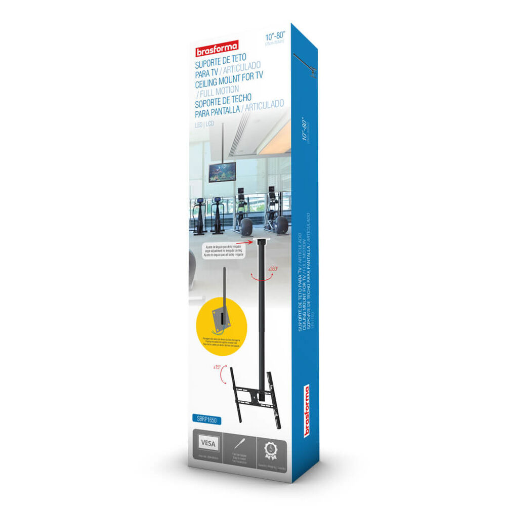 Soporte De Techo 10" A 70" - 360 - Inclinable Sbrp1650 - Brasforma image number 3.0