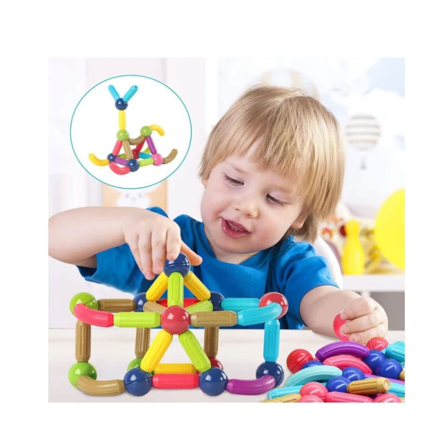 Bloques Magn&eacute;ticos Construcci&oacute;n 36 Pcs Juguete Stem Ni&ntilde;os image number 2.0