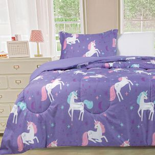 Plumón Casaideal Kids Unicornio15p / 1.5 Plazas