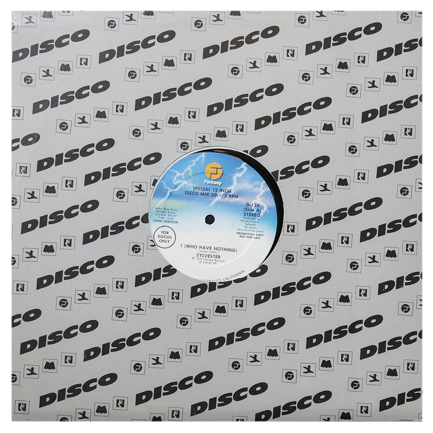Sylvester - I (who Have Nothing) | 12" Maxi Single Usado image number 1.0