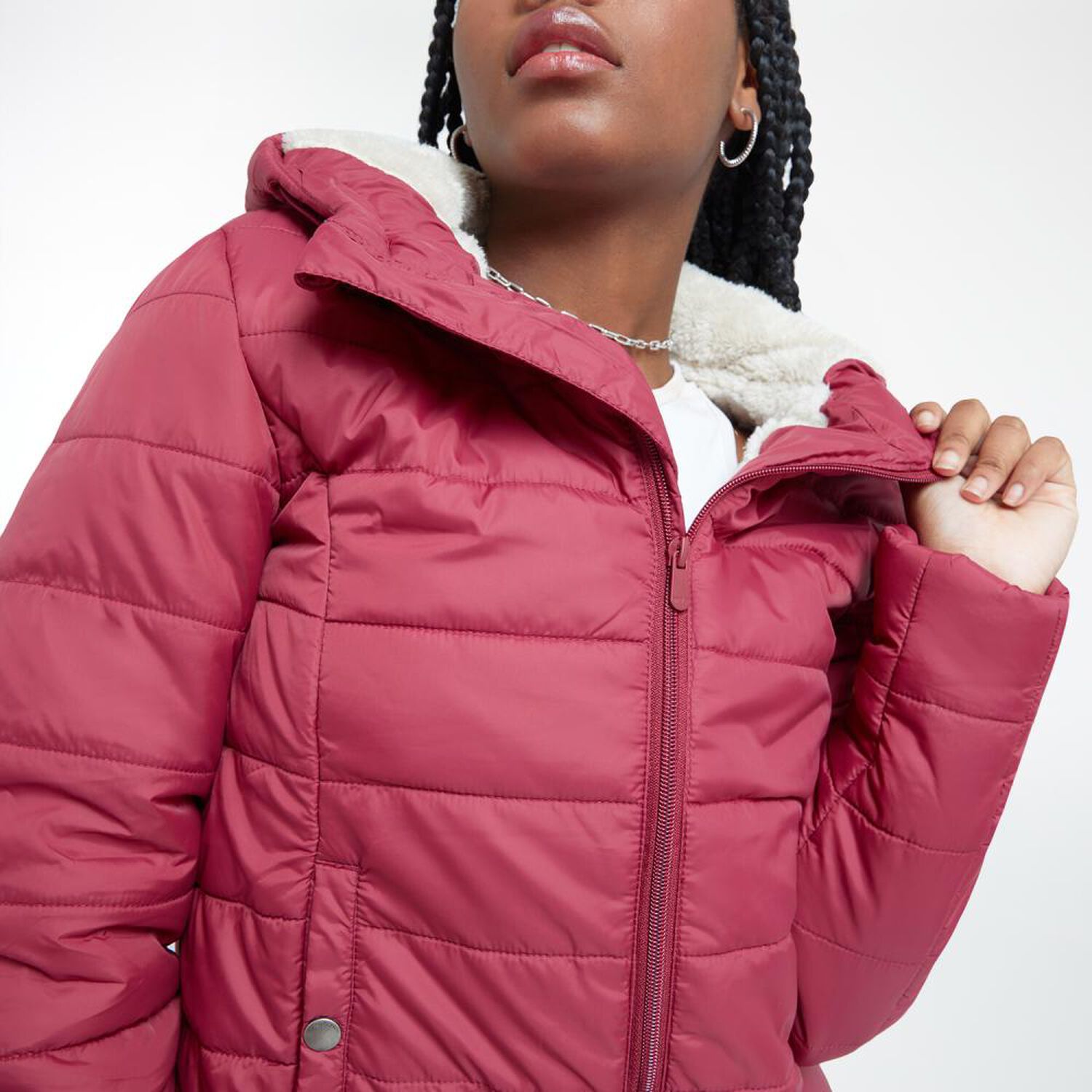 Parka B&aacute;sica Regular Cuello Alto Con Capucha Mujer Rolly Go image number 4.0