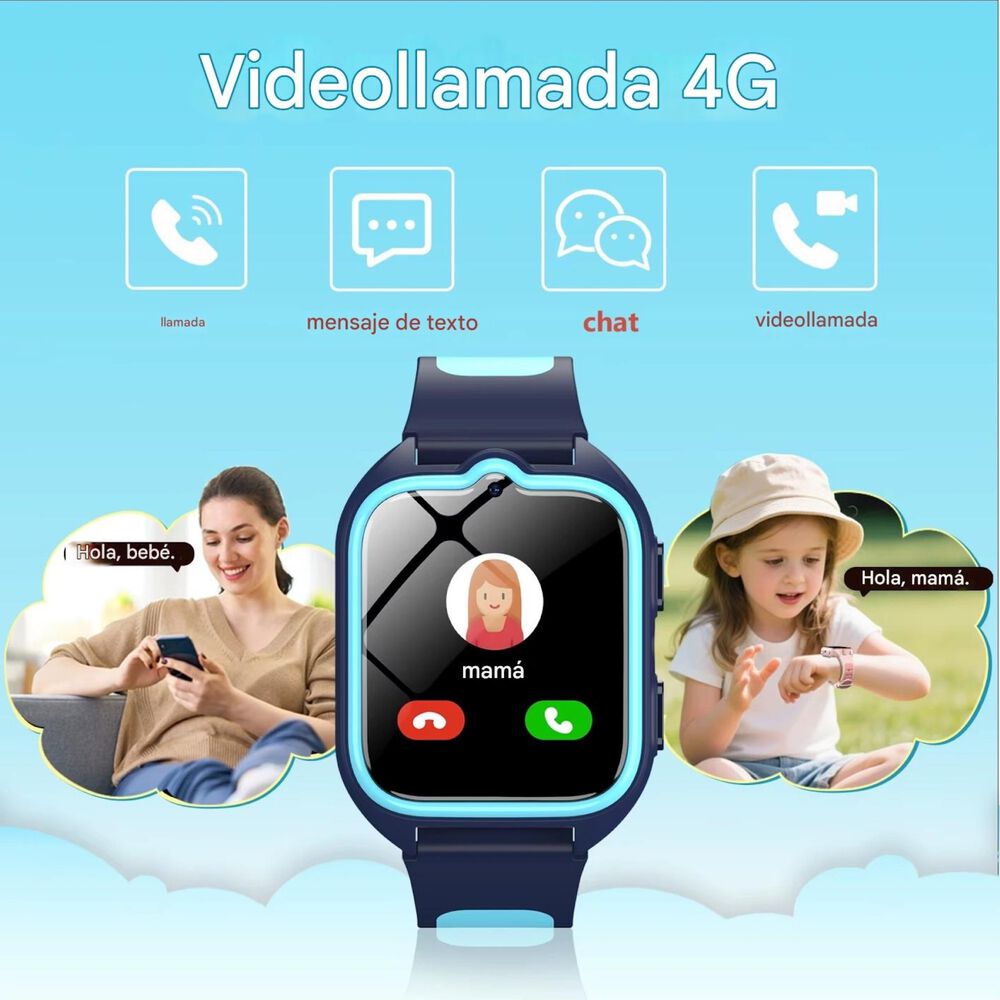 Smartwatch Ni&ntilde;os Blackview Z30 4g Gps Videollamada Sos / Azul image number 5.0