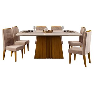 Juego De Comedor Vekkahome Celina / 6 Sillas