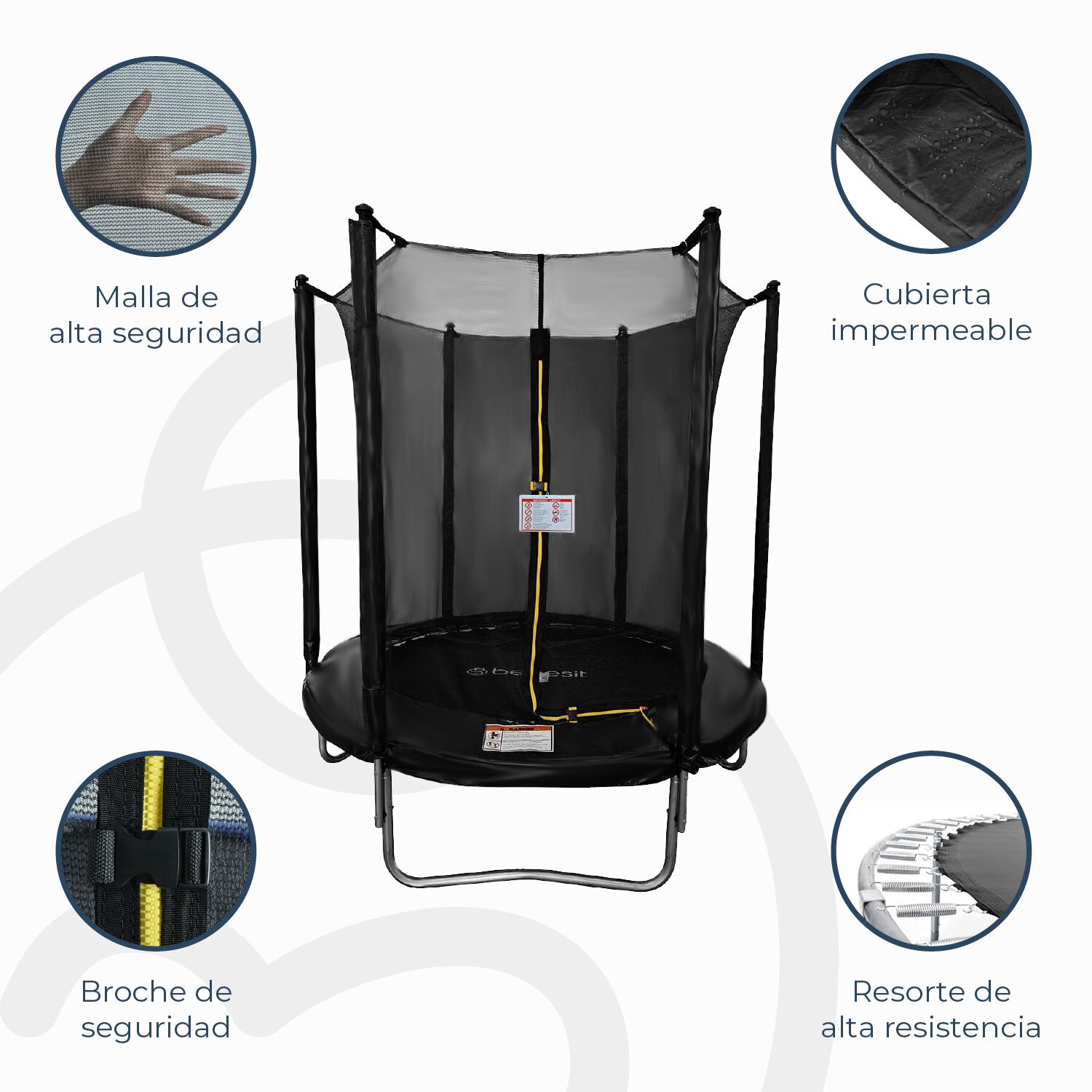 Cama El&aacute;stica Trampol&iacute;n 1,8 Mt + Malla Seguridad image number 4.0