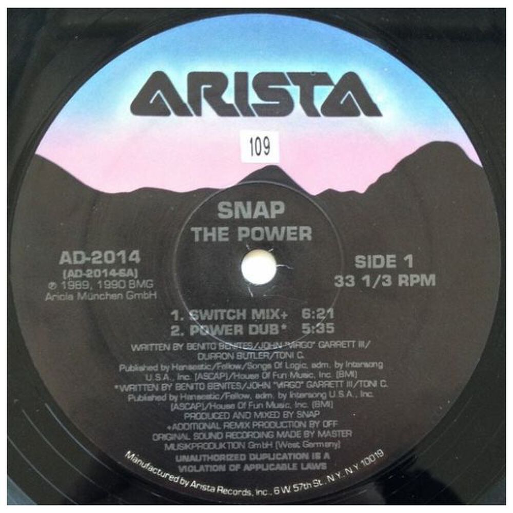 Snap - The Power | 12" Maxi Single Usado image number 1.0