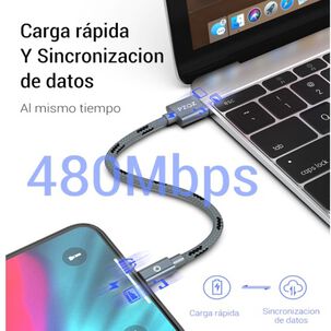 Cable Carga De Celular Carga Rápida 20 W Usb A Para Iphone, Ios, Ligthing A Usb