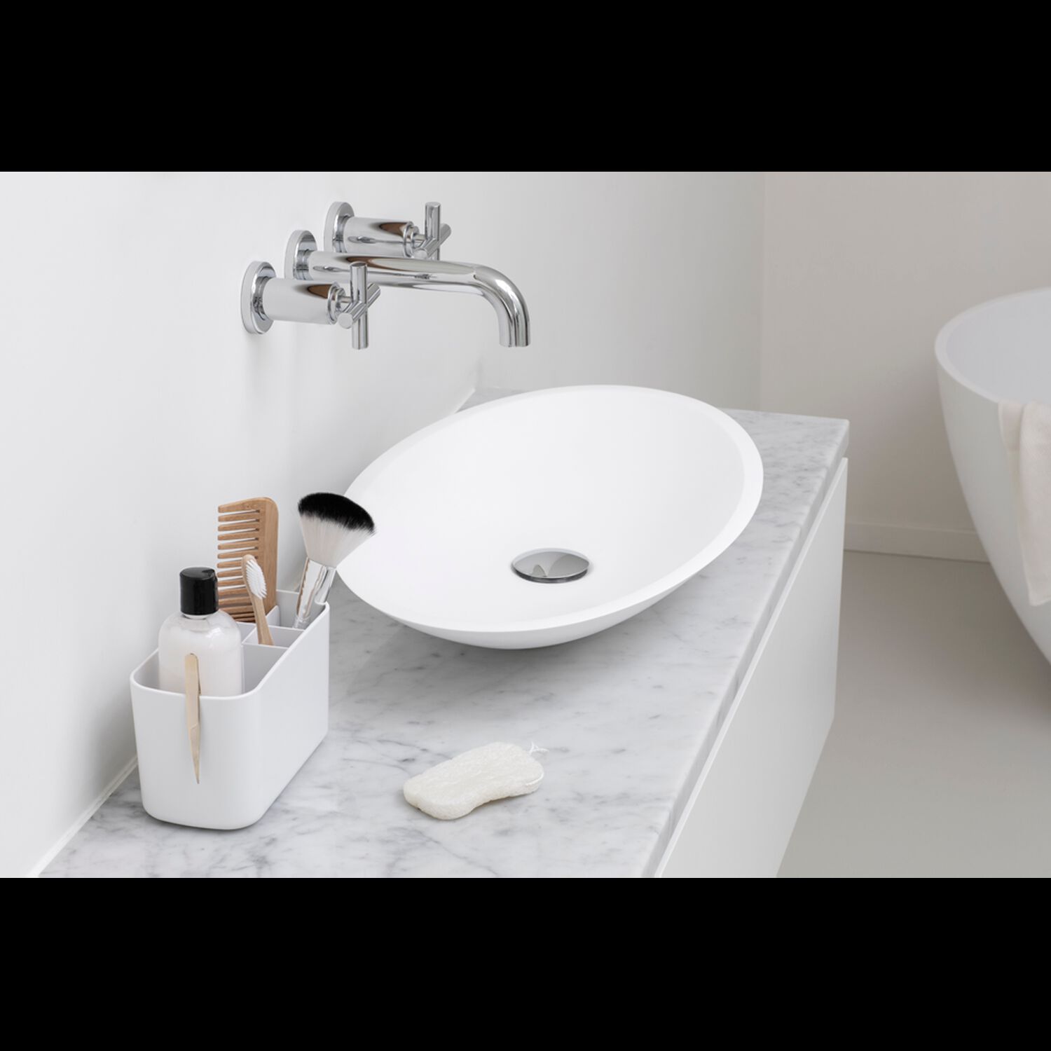 Organizador Para El Ba&ntilde;o Renew White image number 3.0