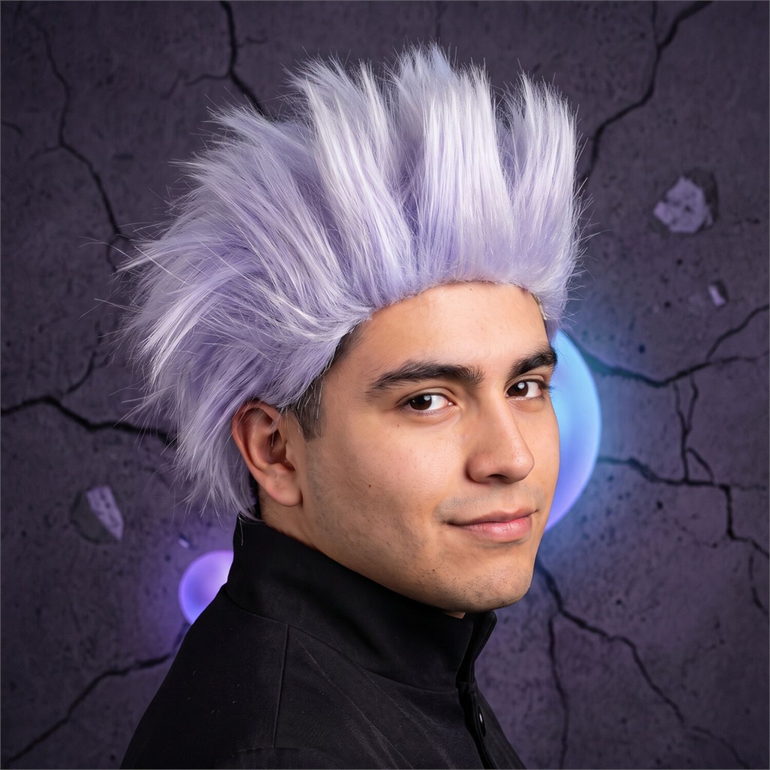 Peluca Saturo Gojo Cosplay Jujutsu image number 0.0