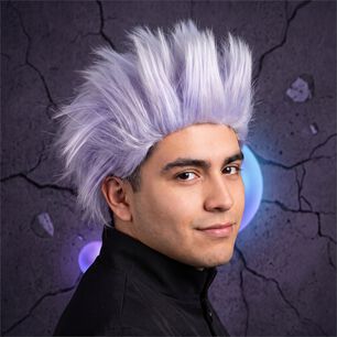 Peluca Saturo Gojo Cosplay Jujutsu