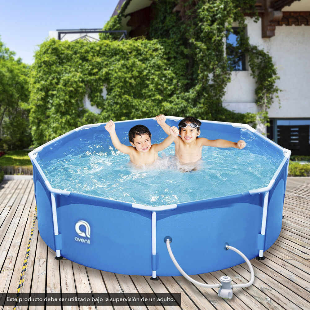 Piscina Con Filtro 4383 L 76x300 Cm Celeste image number 5.0