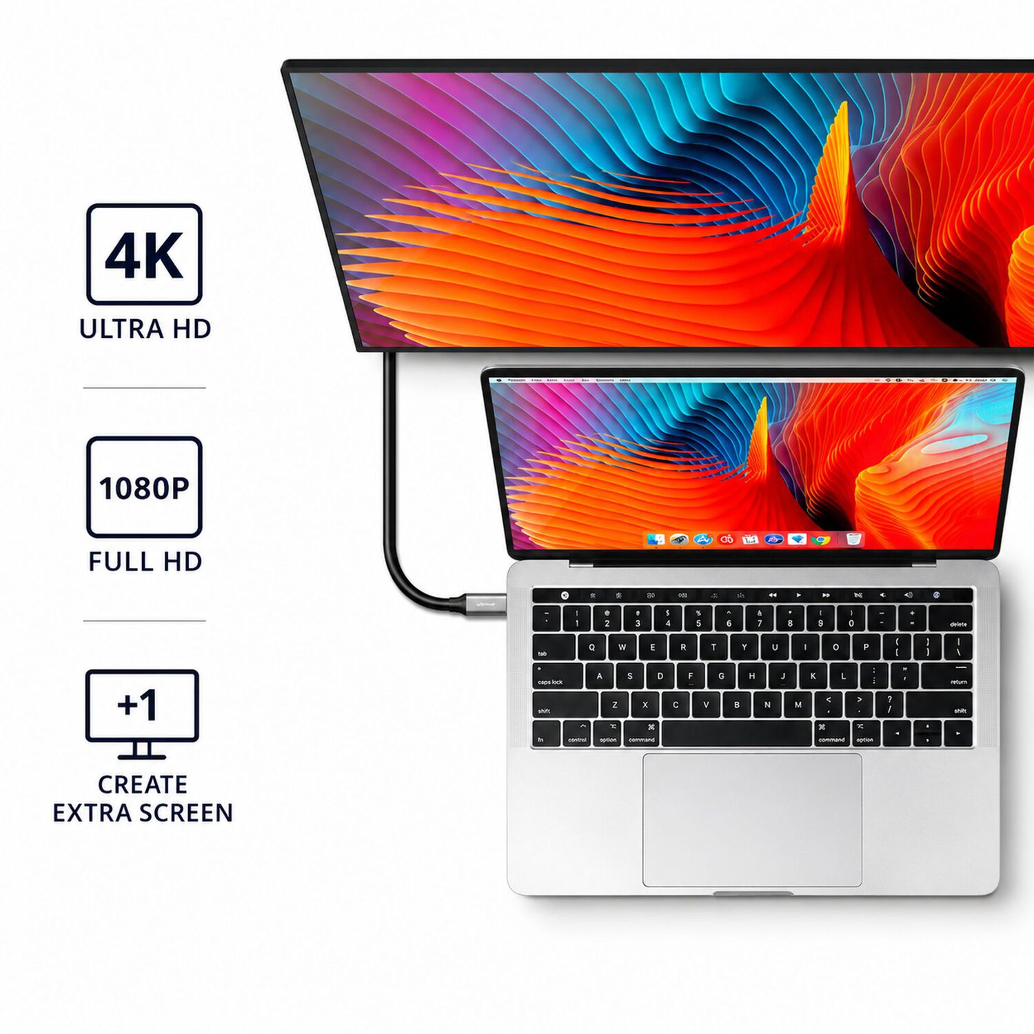 Cable Hdmi A Usb C Trust Calyx 4k Profesional 1.8m image number 7.0