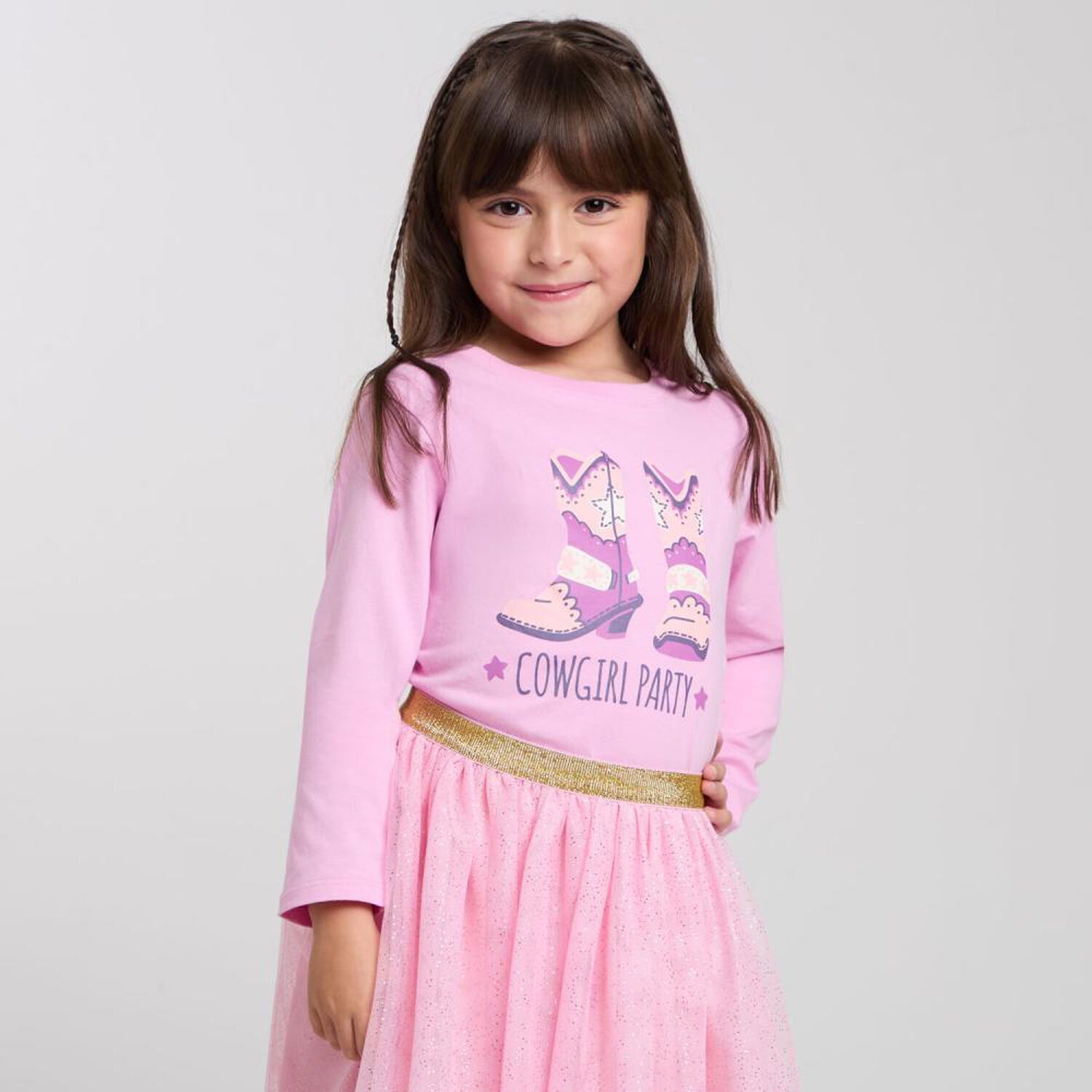 Polera Manga Larga Cuello Redondo Ni&ntilde;a Topsis image number 0.0
