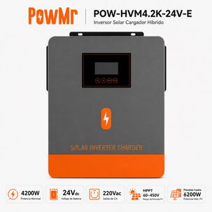 Inversor Solar H&iacute;brido Powmr 4200w 24v Funciona Sin Bater&iacute;as