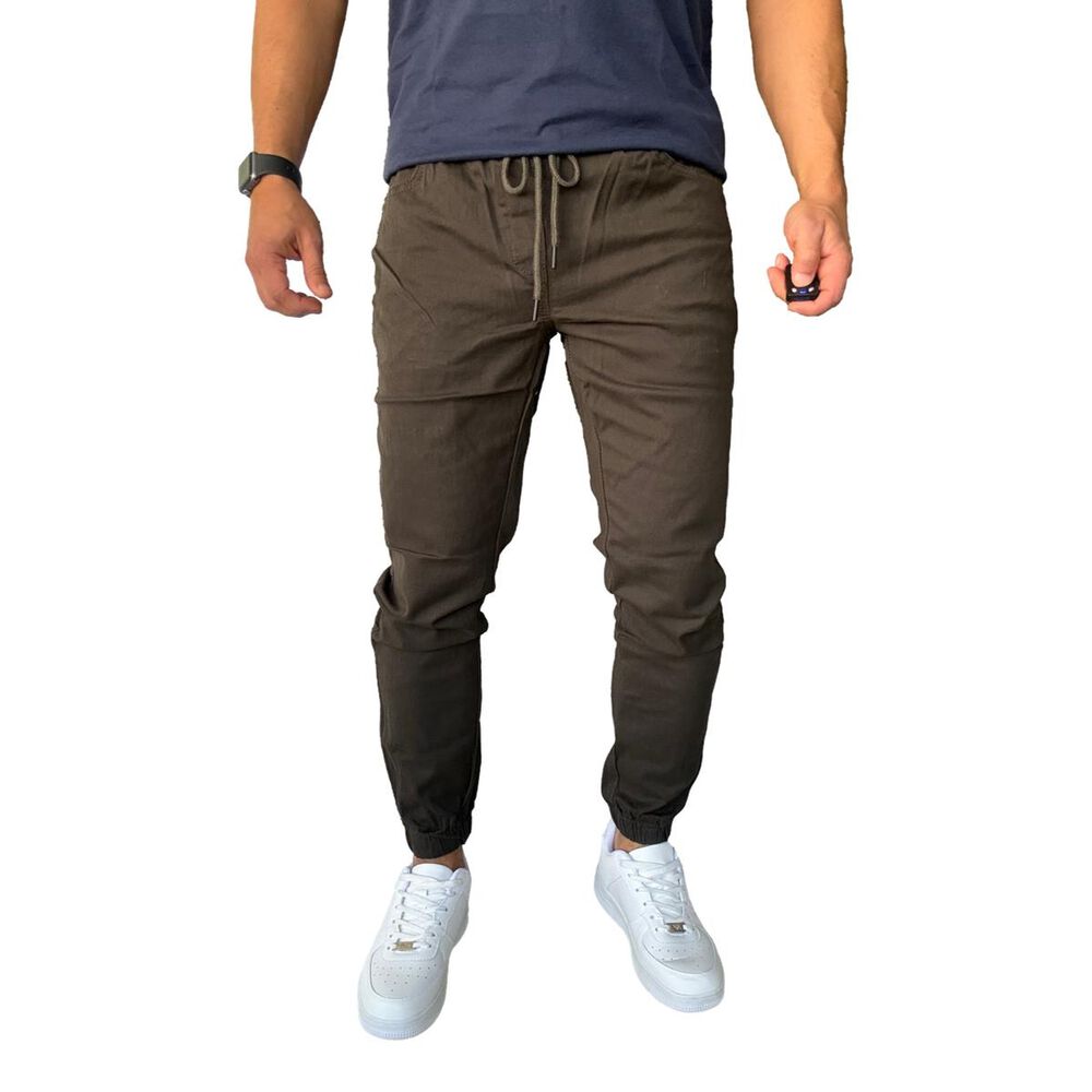 Jogger Mosaico Pantal&oacute;n Slim Fit Elasticado Colores image number 34.0