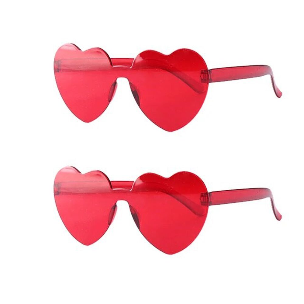 Pack 2 Lentes Forma Corazón Romántico Amor Aniversario image number 0.0