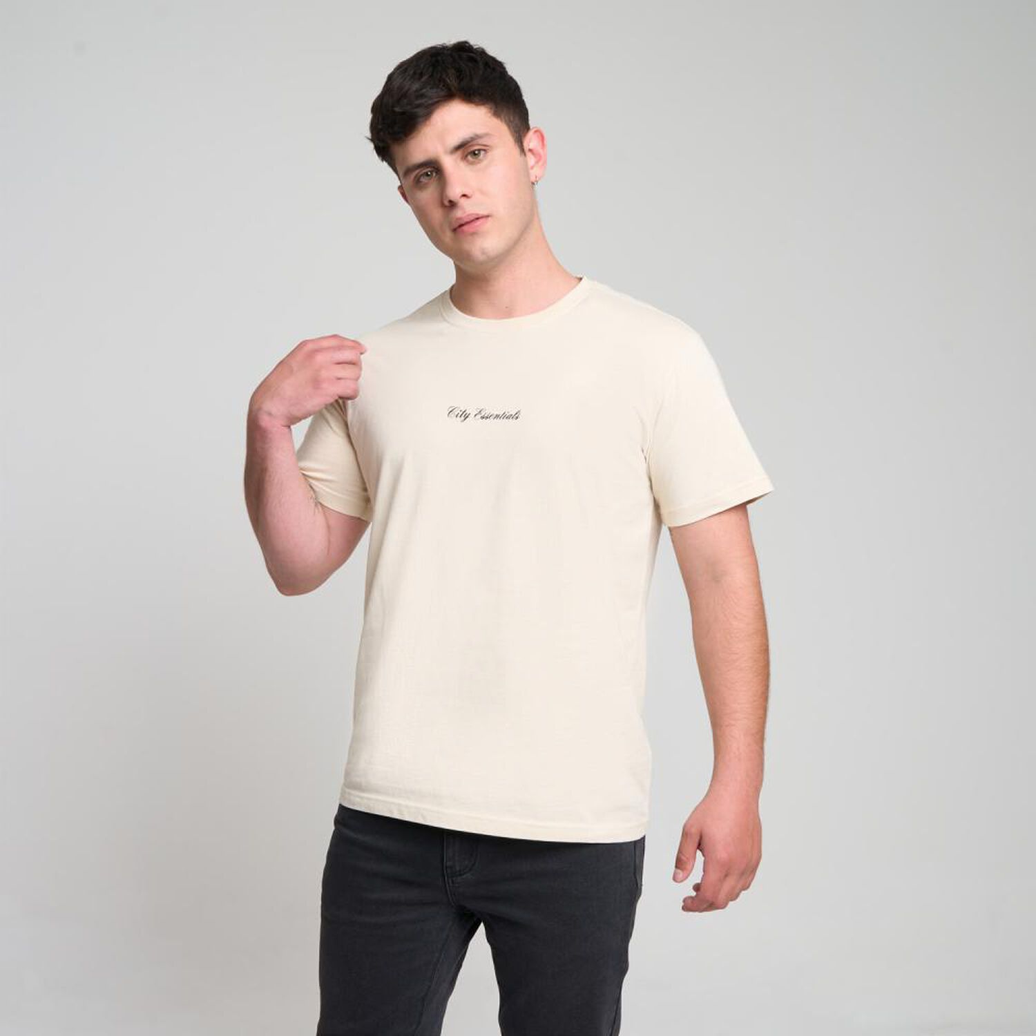 Polera Estampada Slim Manga Corta Cuello Redondo Hombre Skuad image number 2.0