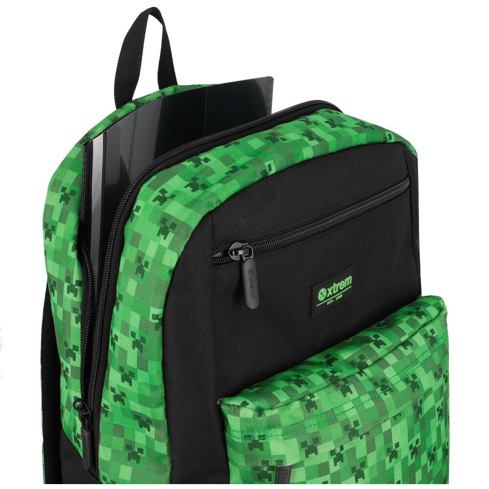 Megapack 6xt Mochila Ni&ntilde;o Xtrem Pixels Verde image number 4.0