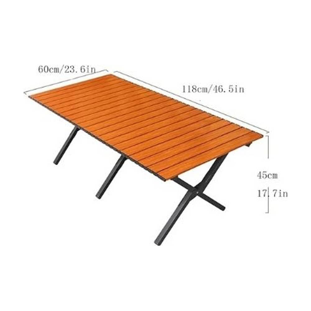 Mesa Plegable De Picnic Grande Beige image number 4.0