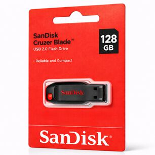 Pendrive Sandisk 128 Gb Cruzer Blade Usb 2.0 Flash Drive Z50