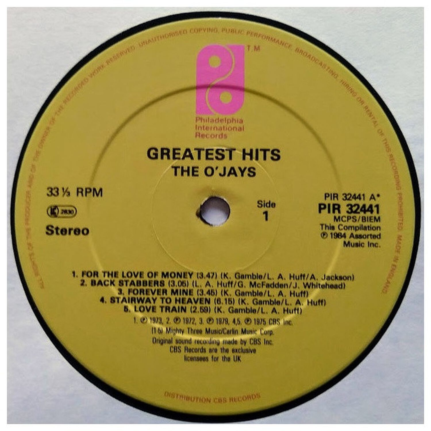 The O'jays - Greatest Hits | Vinilo Usado image number 6.0