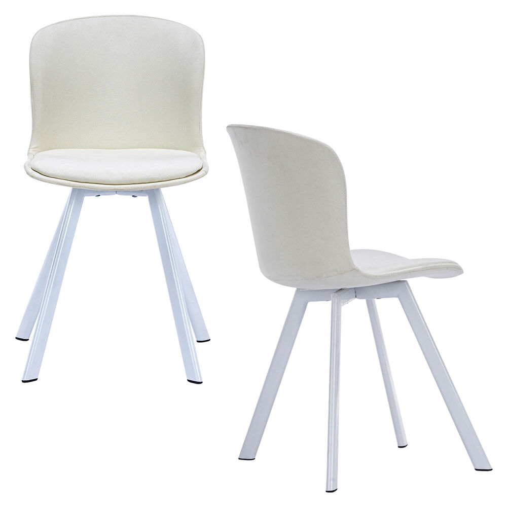 Pack 2 Sillas De Comedor Pp Y Tela Blanco image number 3.0