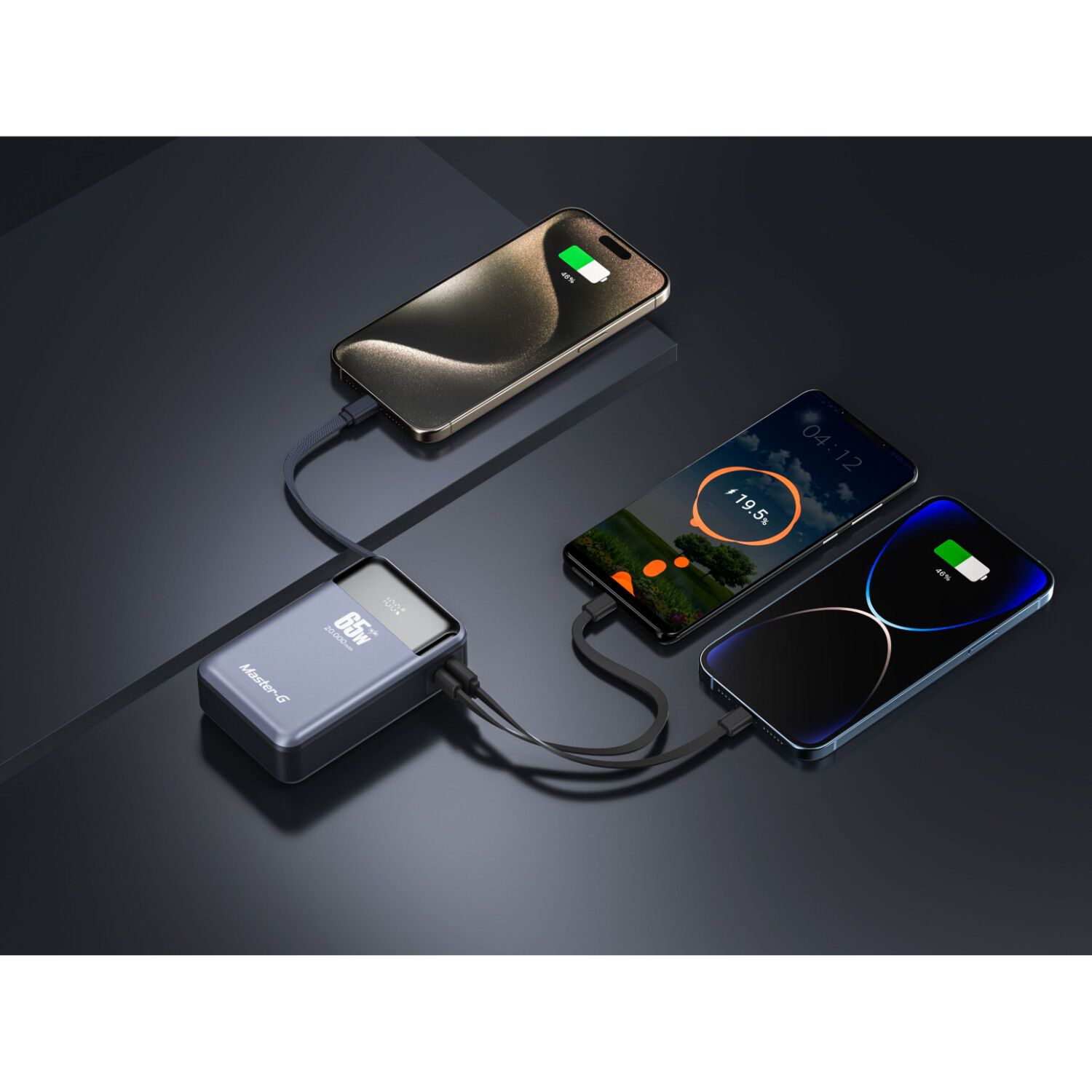 Bater&iacute;a Externa Power Bank Notebook 20000 Mah 65w Master-g image number 5.0