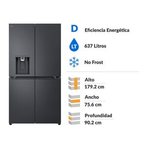 Refrigerador French Door Lg Gm92spv.aevpecl / No Frost / 637 Litros / D