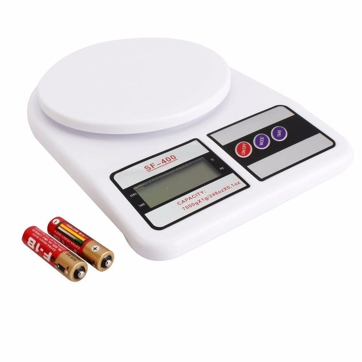 Pack 10 Balanza Digital Cocina 7kg Precisi&oacute;n 0.1g image number 1.0