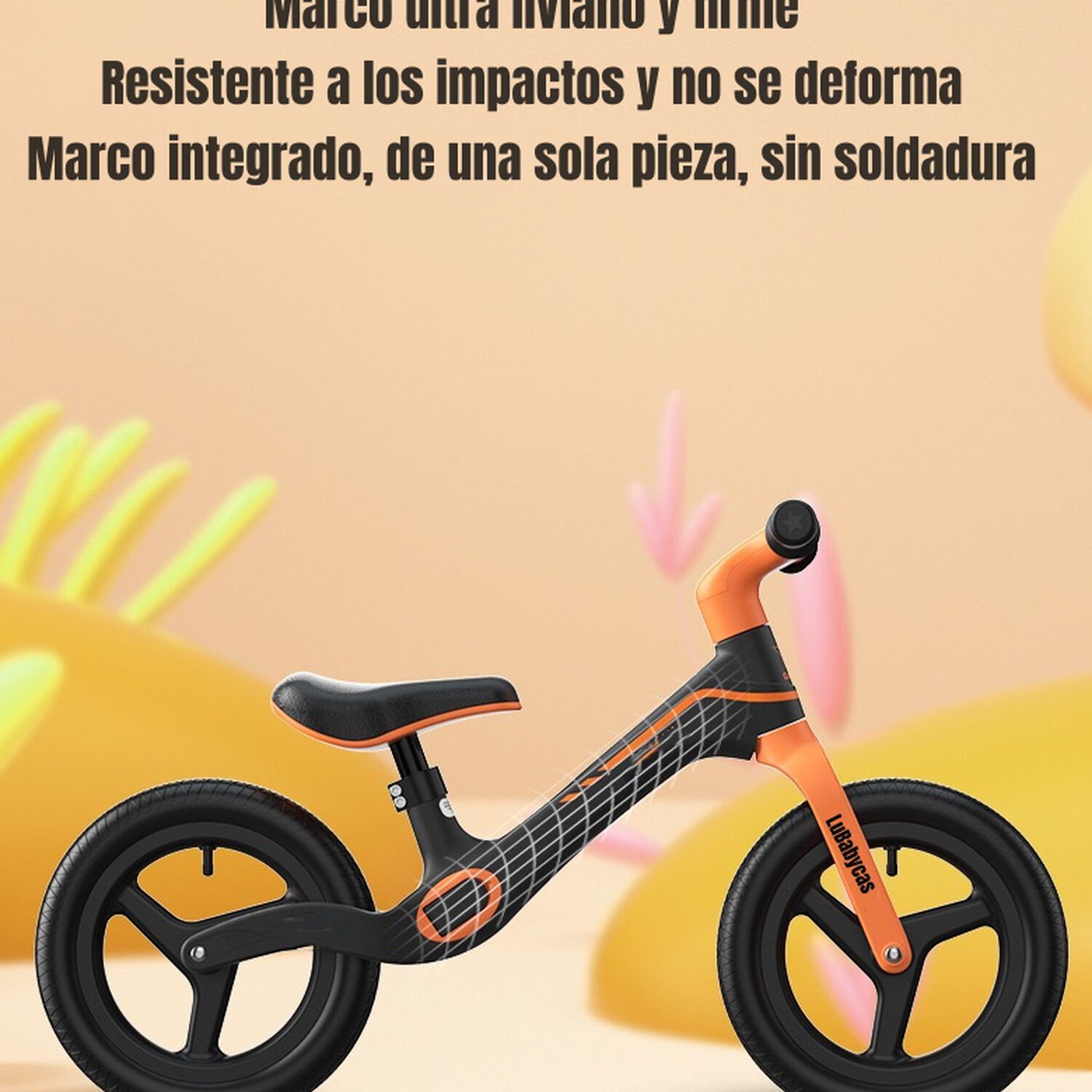 Bicicleta De Equilibrio 2-6 A&ntilde;os Aro 12 Lubabycas Roja image number 3.0