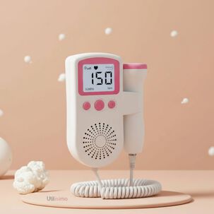 Monitor Fetal Doppler Latidos Fetales Corazón Bebé Blanco Rosa