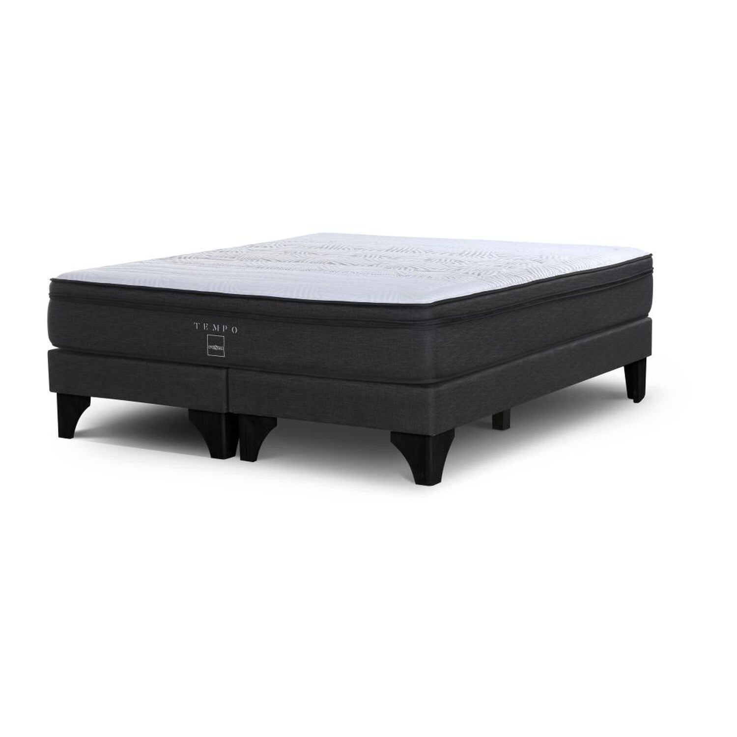 Cama Europea Rosen Tempo / 2 Plazas / Base Dividida&nbsp;+Pack de Almohadas Rosen Soft Light / 50x70 Cm image number 1.0