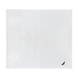 Toalla De Cara Signature Nautica 100% Algod&oacute;n 33x33cm Frescura Y Suavidad Blanca