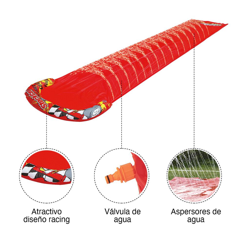 Deslizador Inflable De Agua Rojo image number 3.0