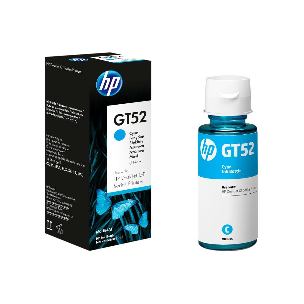 Tinta HP GT52 Cyan Ink Bottle image number 0.0