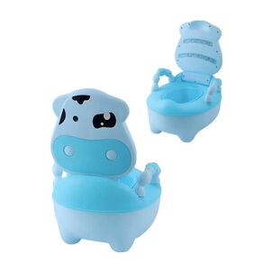 Pelela Para Ni&ntilde;os Vaquita Color Celeste Con Coj&iacute;n