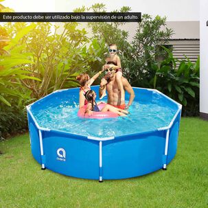 Piscina Estructural 4383 Litros 76x300 Cm Celeste Piscina Estructural 4383 Litros 76x300 Cm Celeste