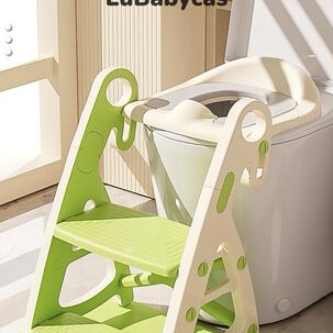 Asiento Adaptador Escalera Inodoro Niños Rosado Lubabycas
