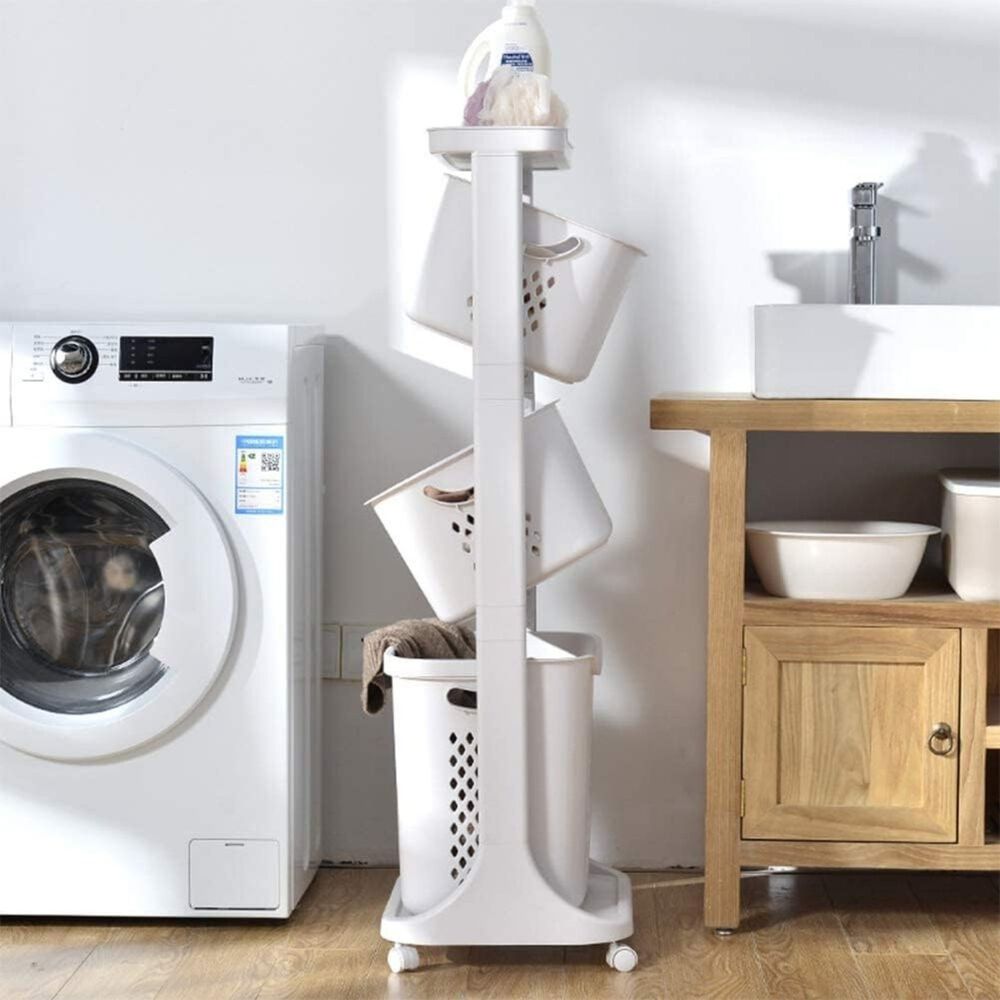 Organizador 3 Repisas Blanco Con Ruedas image number 4.0