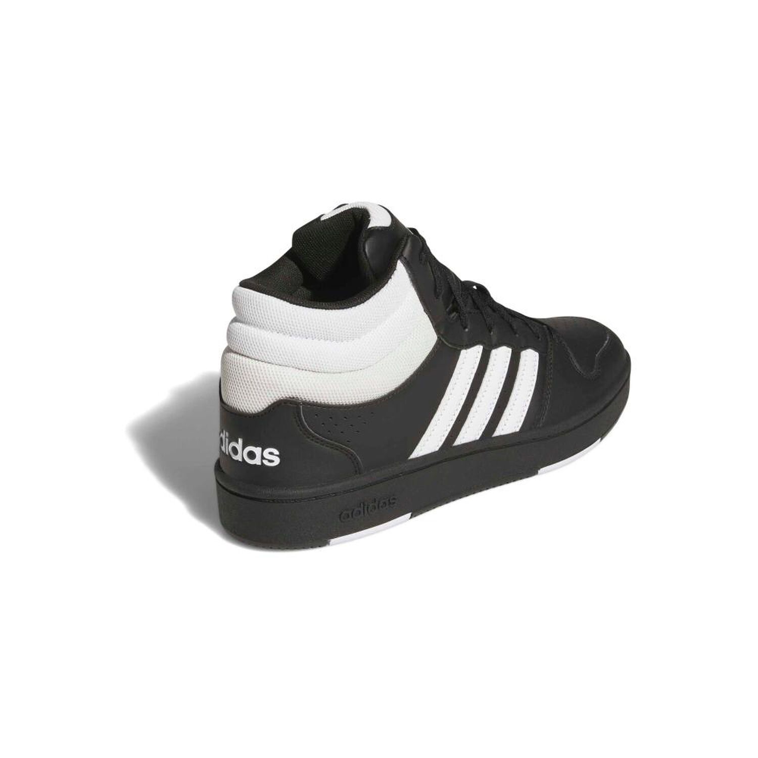 Zapatilla Basketball Unisex Adidas Hoops Mid Classic Negro image number 3.0