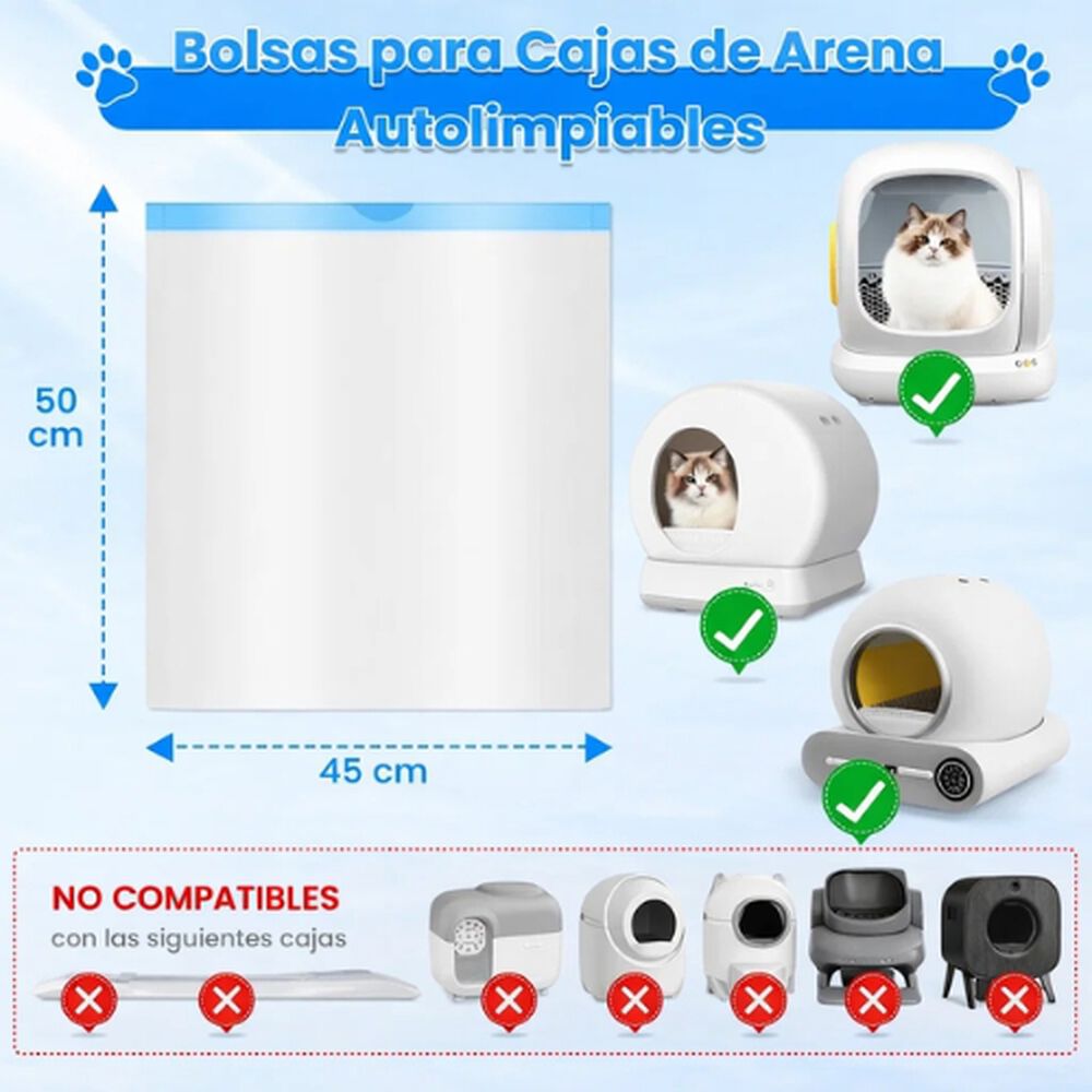 Bolsas Arena Gatos Extra Gruesas Para Cajas Autolimpantes image number 1.0