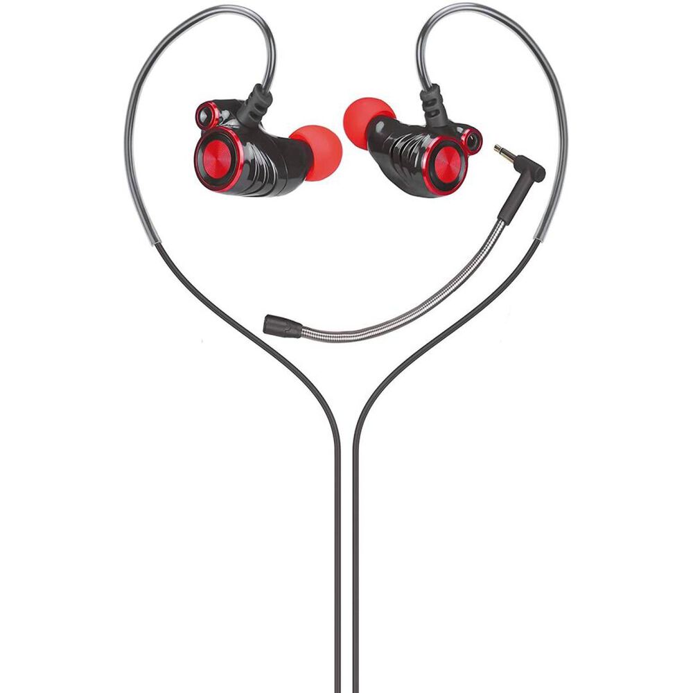 Audifono Gamer Inear Jack 3.5 Rojo Dhe-7002 image number 0.0